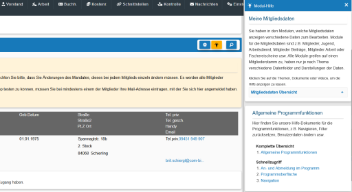 Hilfe-Funktionen