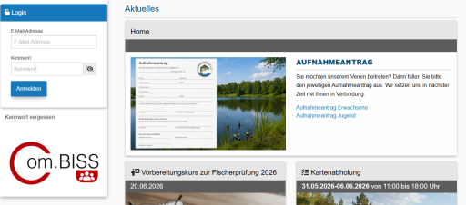 Anmeldung und Benutzerkonto